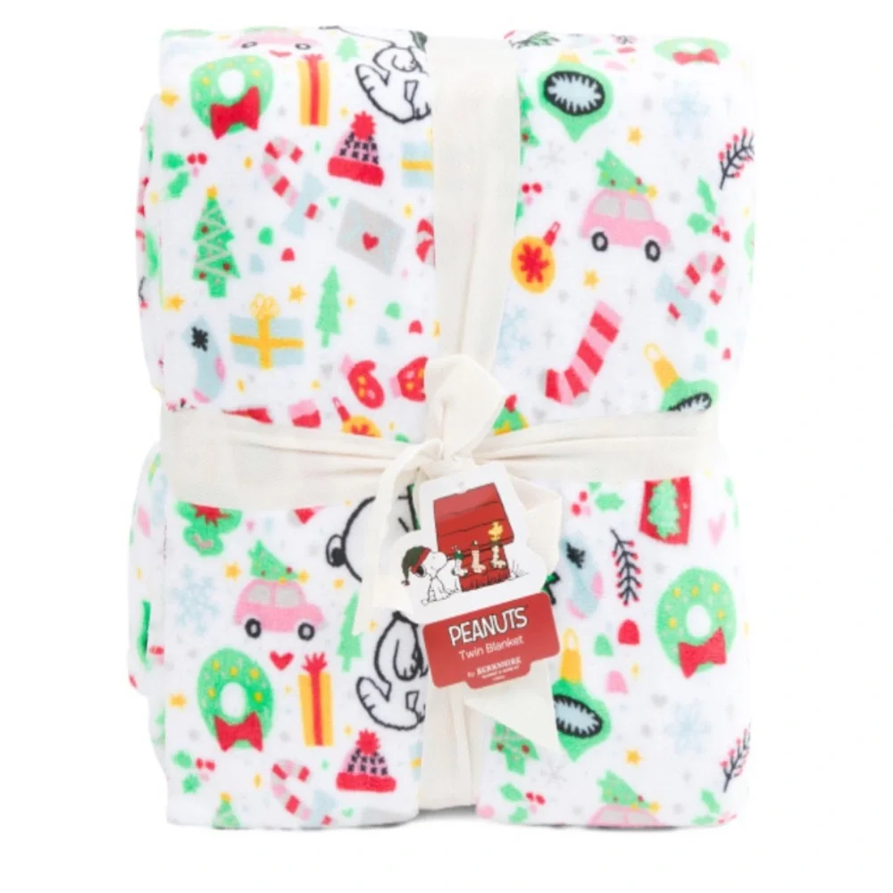 Peanuts Holiday Icons Fleece Throw Blanket